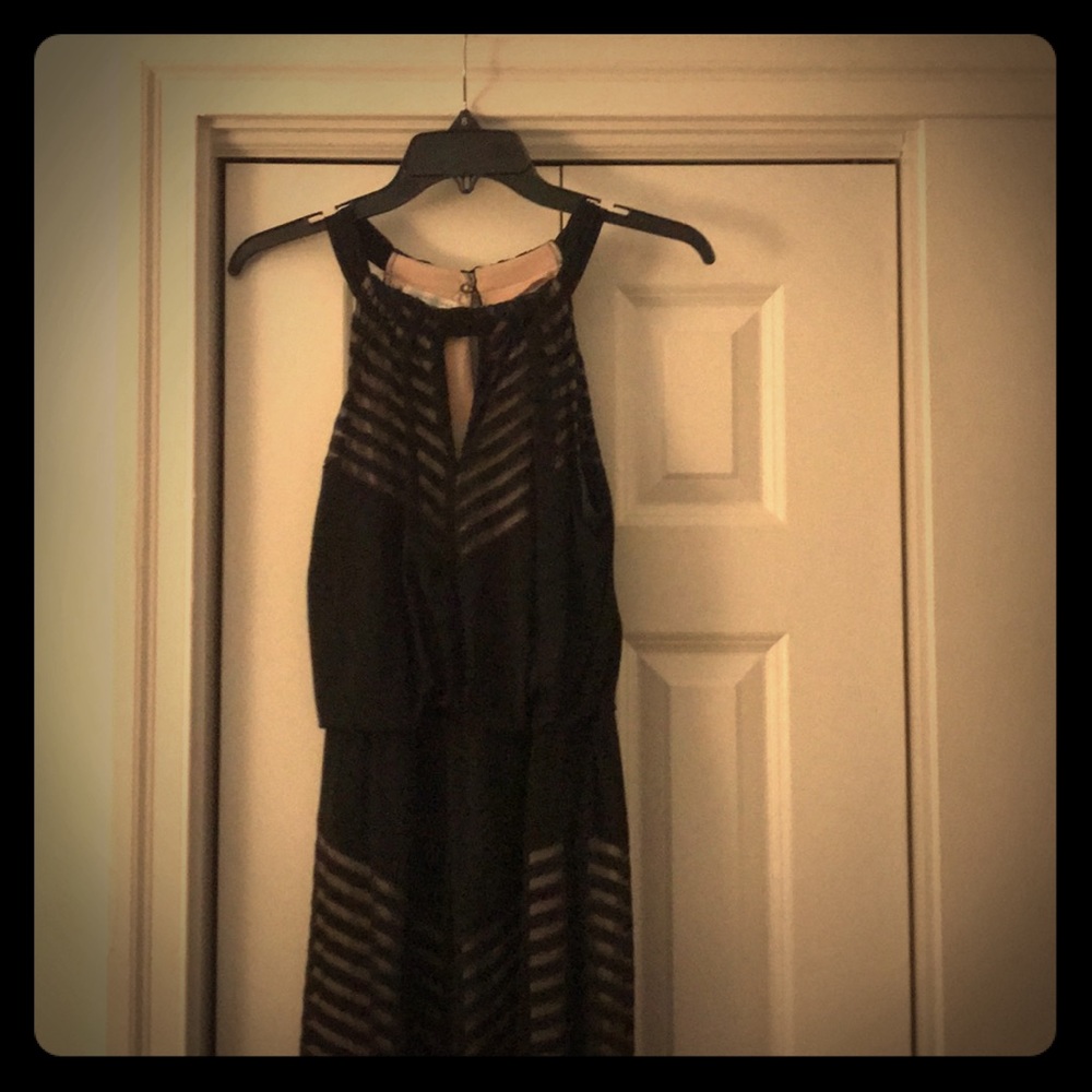 London Times evening gown formal dress black